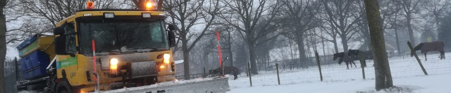 Huis-aan-huisinzameling in winterse omstandigheden