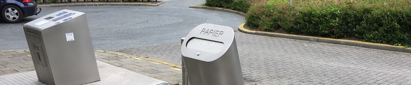 Restafvalcontainers omgebouwd naar papiercontainers