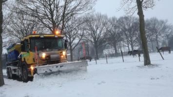 Huis-aan-huisinzameling Ede in winterse omstandigheden