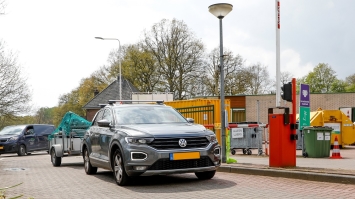 Nieuw toegangssysteem bij het Waardepunt in Renkum